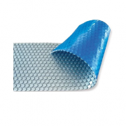 Солярне покриття Aquaviva Platinum Bubbles-5-300, ширина 3 м (50 пог. м), срібний/блакитний